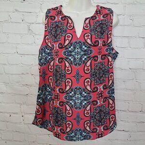 Verse Paisley Print Tank Blouse Size Medium